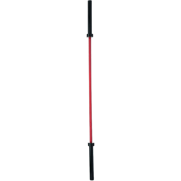 Axox Fitness Olympic Bar – Red Grip With Black Sleeves | 220cm