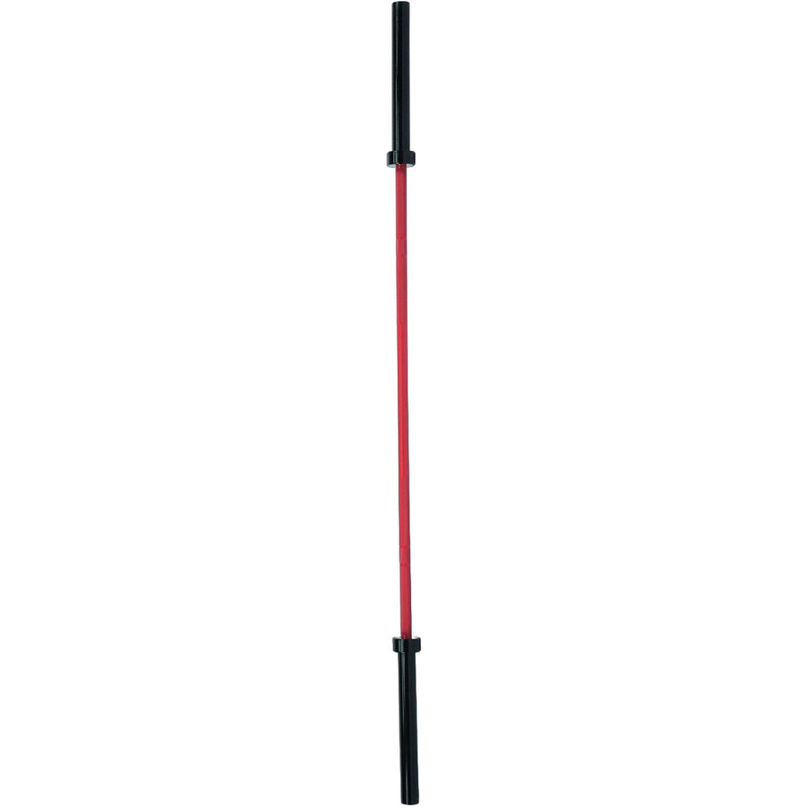 Axox Fitness Olympic Bar – Red Grip With Black Sleeves | 220cm