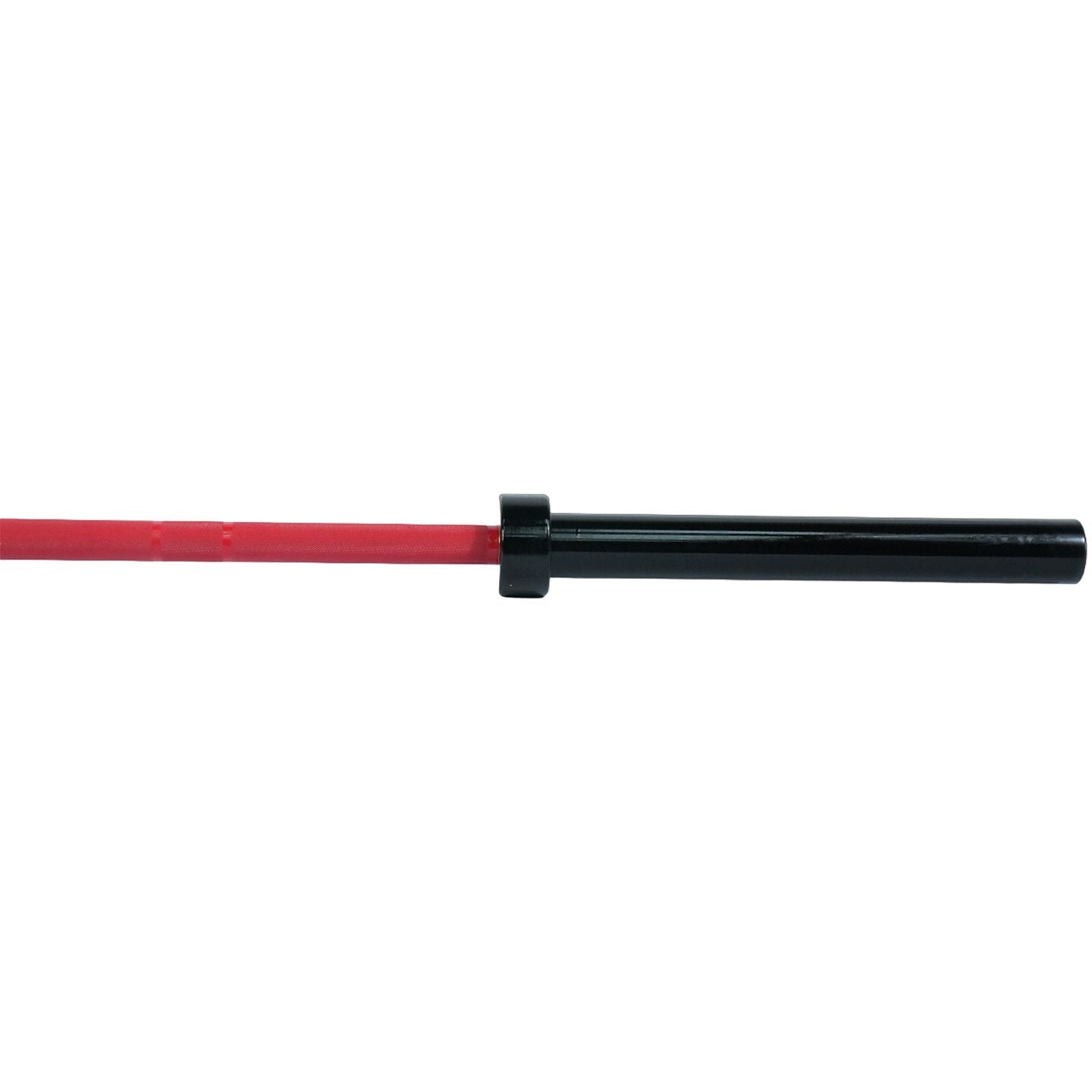 Axox Fitness Olympic Bar – Red Grip With Black Sleeves | 220cm