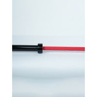 Axox Fitness Olympic Bar – Red Grip With Black Sleeves | 220cm