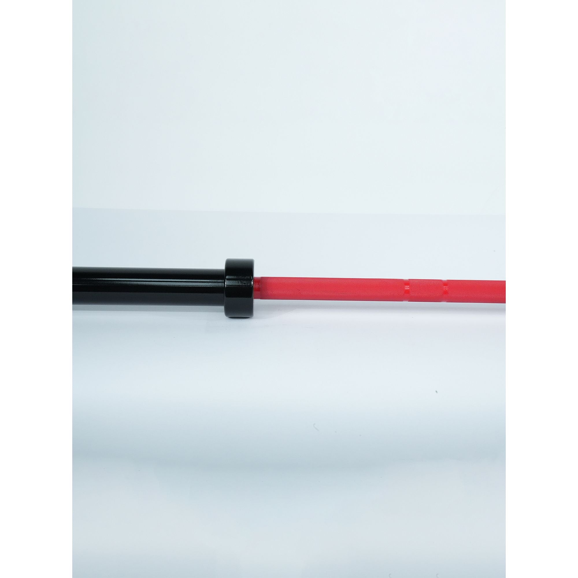 Axox Fitness Olympic Bar – Red Grip With Black Sleeves | 220cm