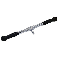 Revolving Solid Straight Bar with TPR Grips | Cable Attachment | Axox Fitness