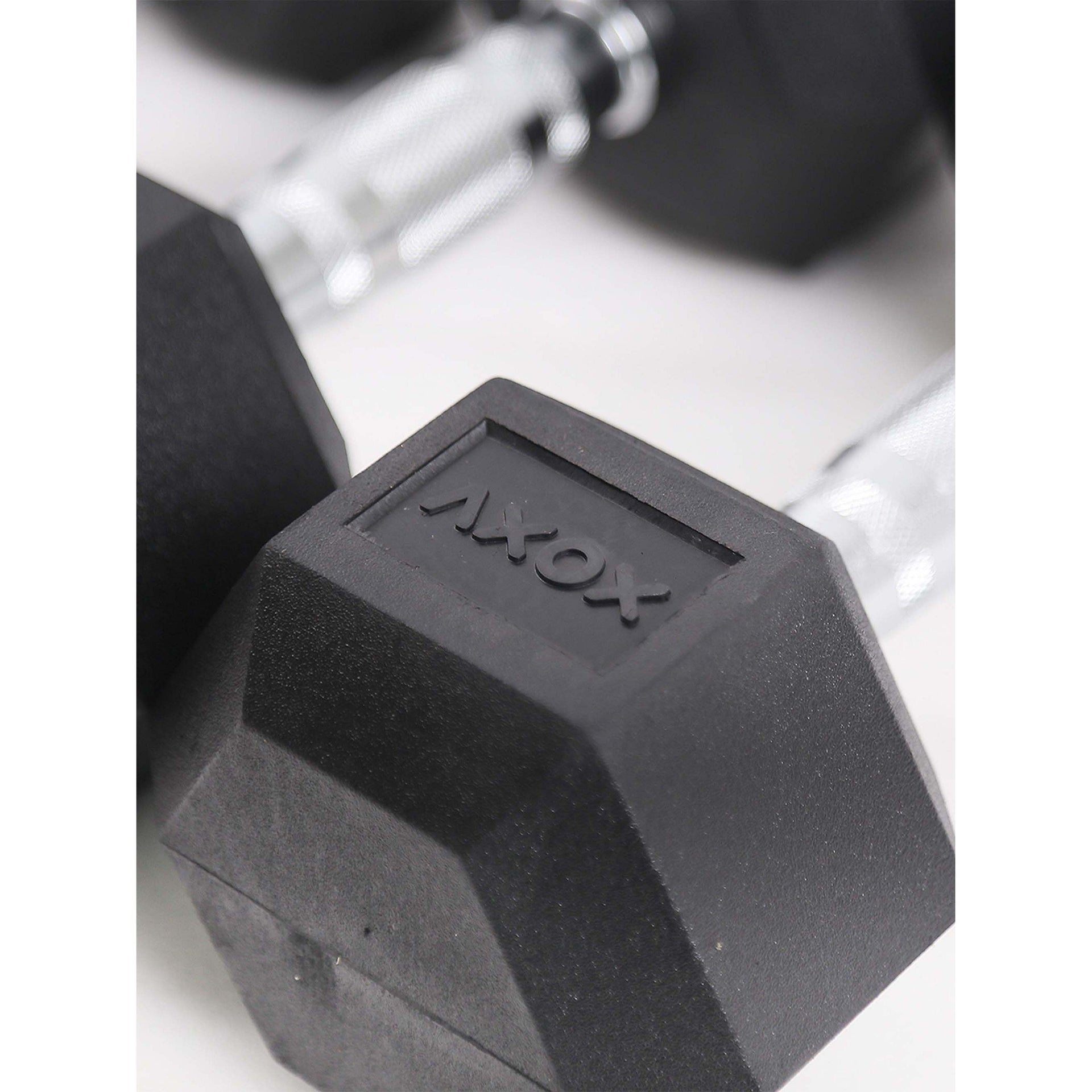 Rubber Coated Hex Dumbbell Set | 27.5kg - 50kg