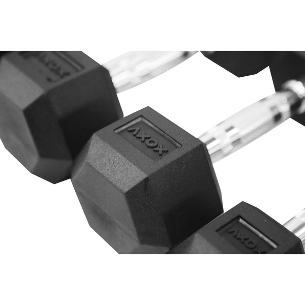 Rubber Coated Hex Dumbbell Set | 1kg - 10kg