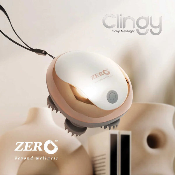 Clingy 3D Meridian Scalp Massager - 3 Modes, 950mAh, Lightweight, Rechargeable - Hair Growth & Stress Relief