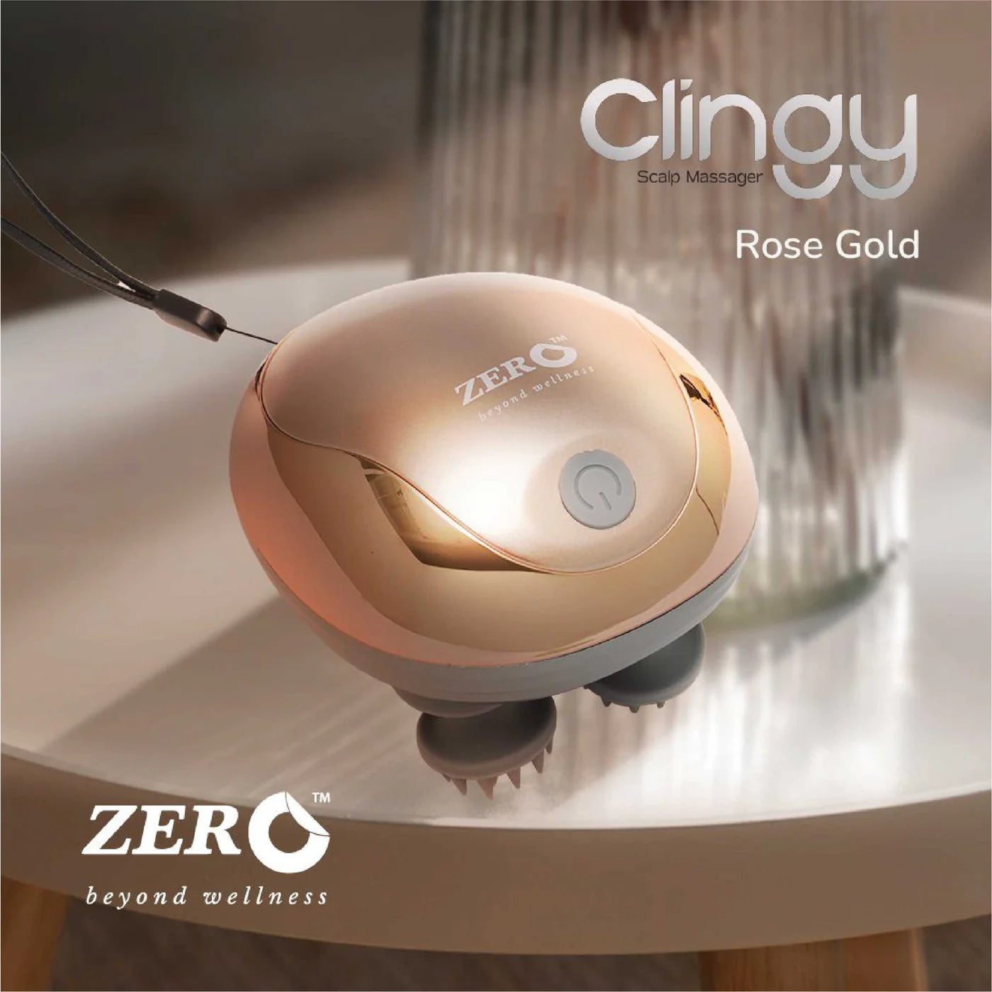 Clingy 3D Meridian Scalp Massager - 3 Modes, 950mAh, Lightweight, Rechargeable - Hair Growth & Stress Relief