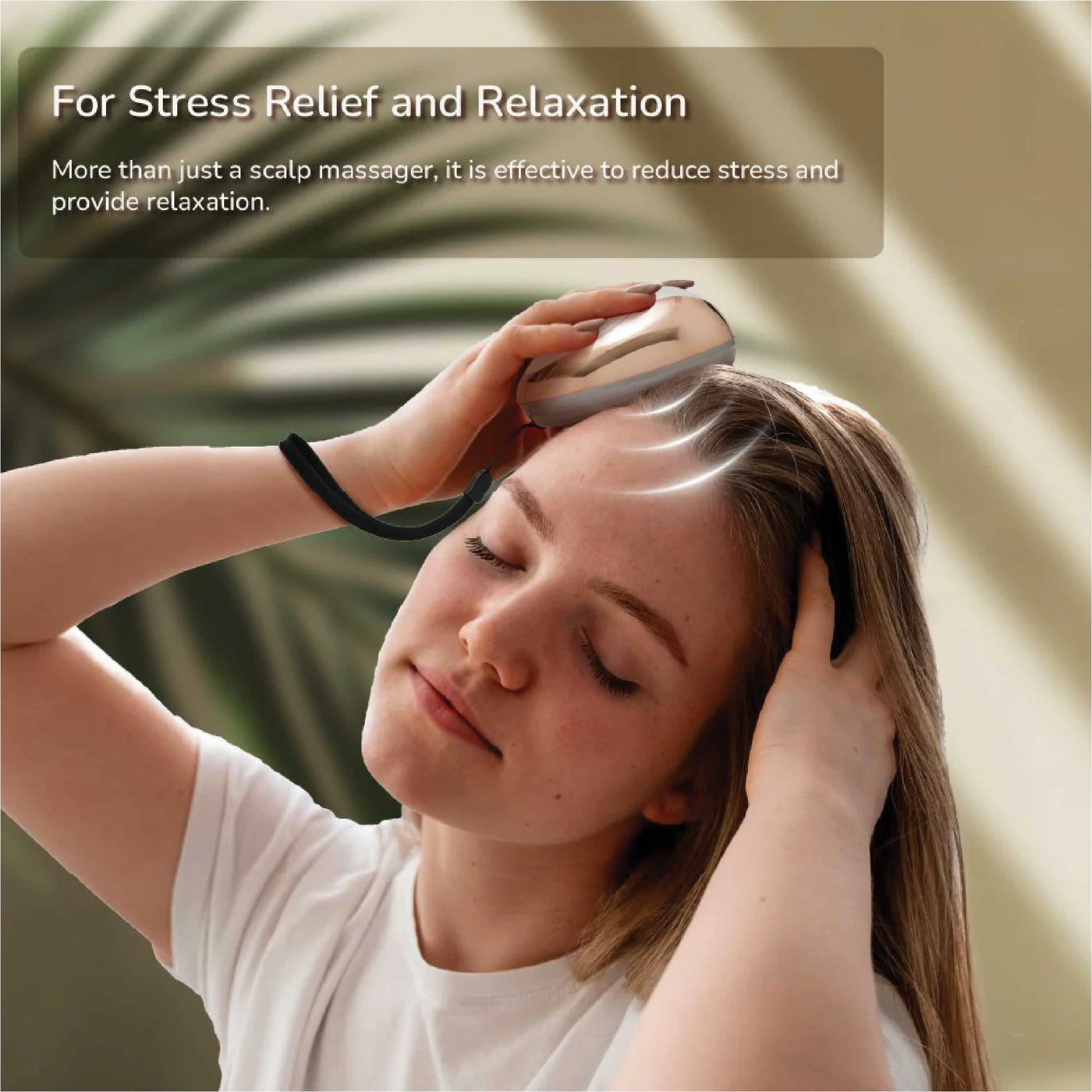 Clingy 3D Meridian Scalp Massager - 3 Modes, 950mAh, Lightweight, Rechargeable - Hair Growth & Stress Relief