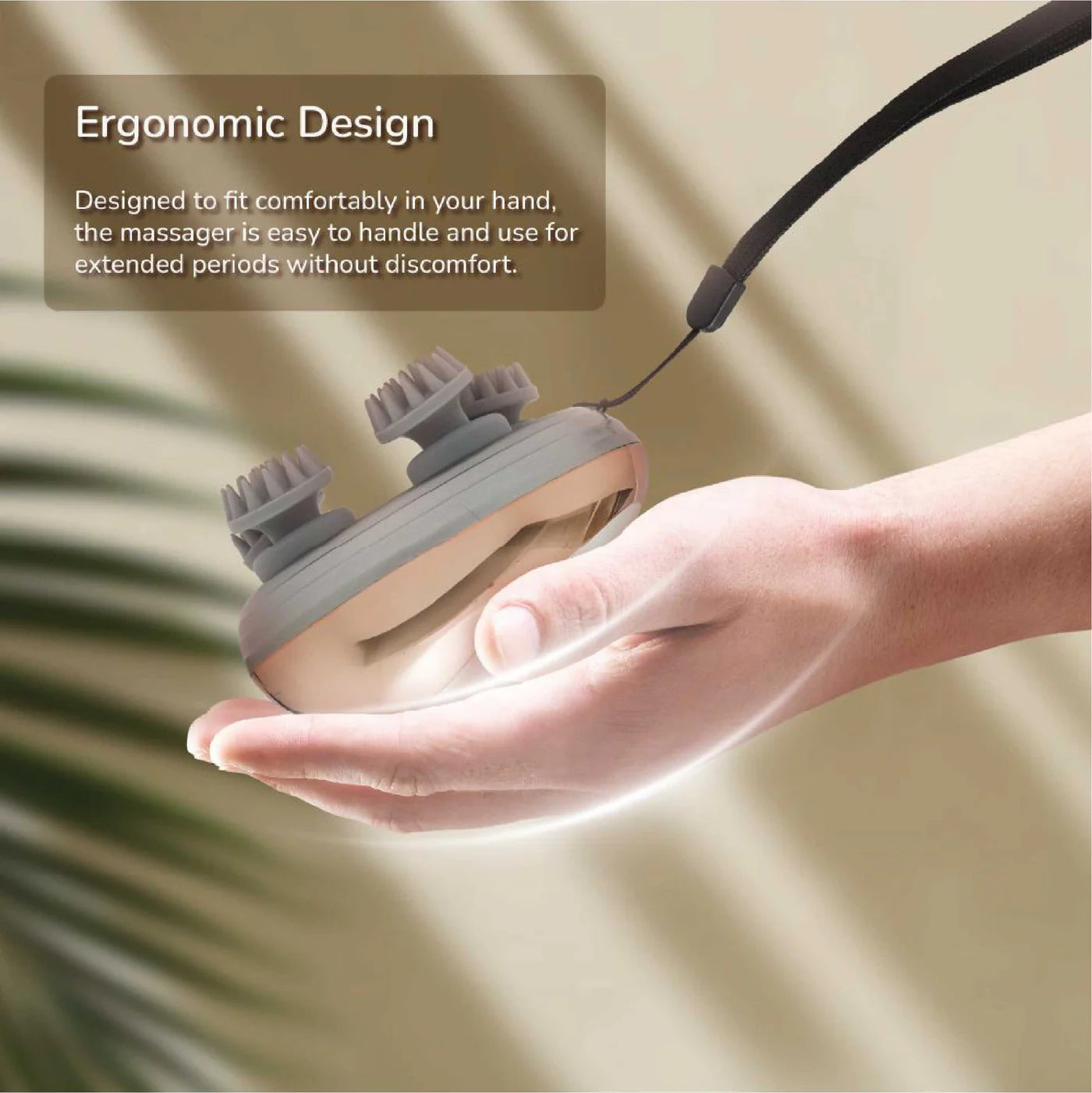 Clingy 3D Meridian Scalp Massager - 3 Modes, 950mAh, Lightweight, Rechargeable - Hair Growth & Stress Relief