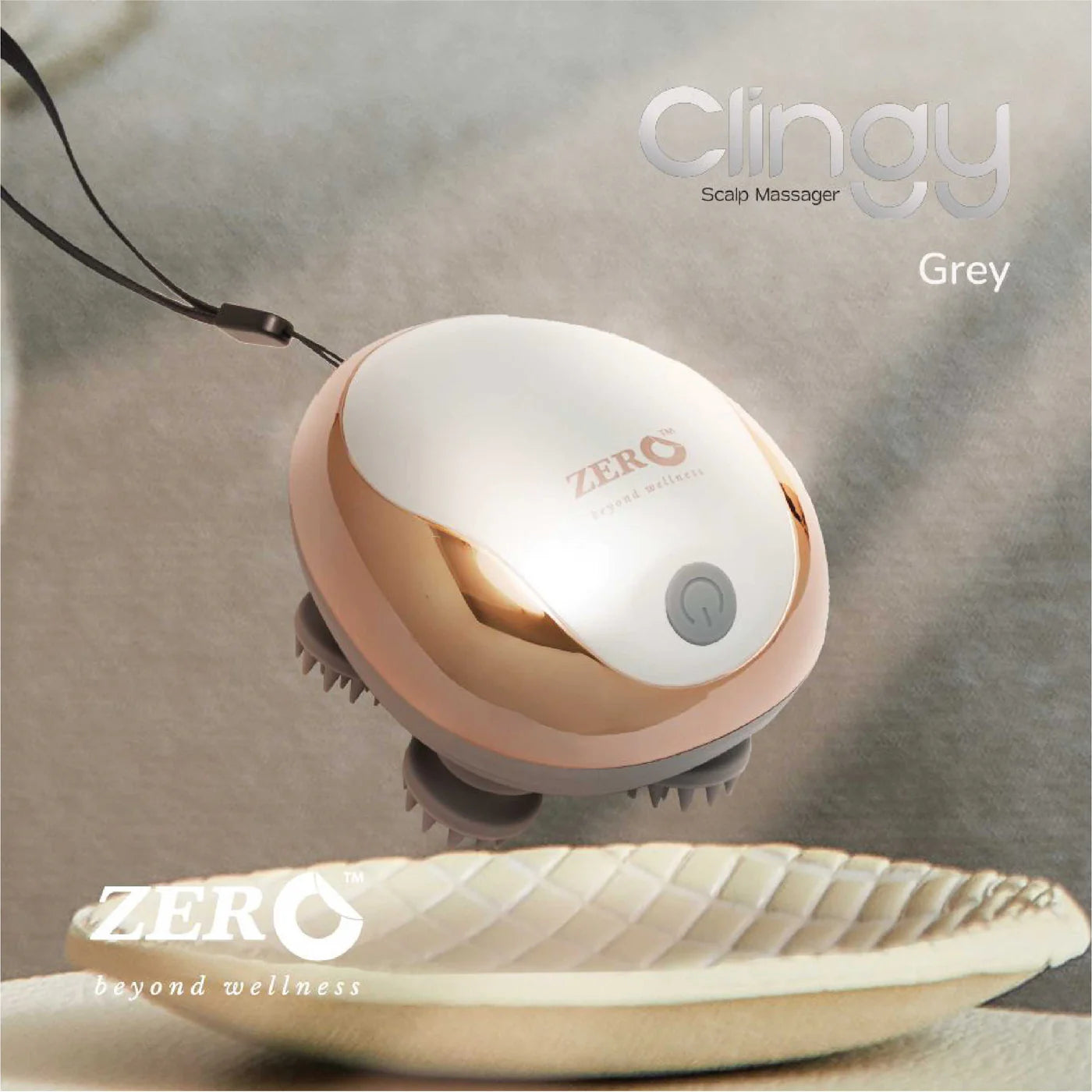 Clingy 3D Meridian Scalp Massager - 3 Modes, 950mAh, Lightweight, Rechargeable - Hair Growth & Stress Relief