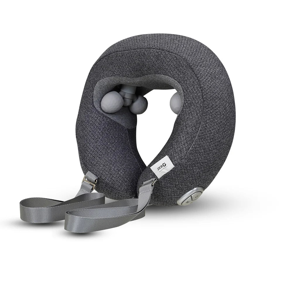 D-Dreamy 2-in-1 Neck Pillow Massager - 3D Deep Massage, Heat Therapy, Type-C - Travel & Home Relief