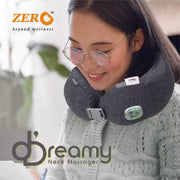 D-Dreamy 2-in-1 Neck Pillow Massager - 3D Deep Massage, Heat Therapy, Type-C - Travel & Home Relief