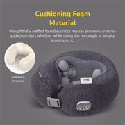 D-Dreamy 2-in-1 Neck Pillow Massager - 3D Deep Massage, Heat Therapy, Type-C - Travel & Home Relief