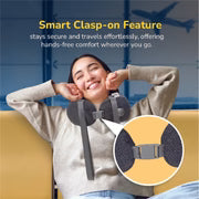 D-Dreamy 2-in-1 Neck Pillow Massager - 3D Deep Massage, Heat Therapy, Type-C - Travel & Home Relief