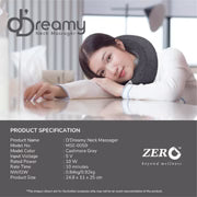D-Dreamy 2-in-1 Neck Pillow Massager - 3D Deep Massage, Heat Therapy, Type-C - Travel & Home Relief