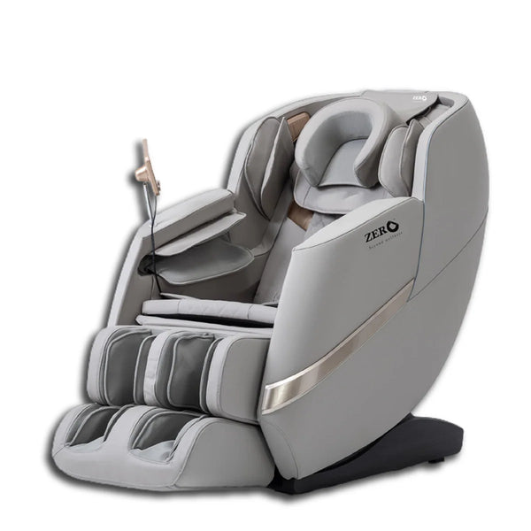 ZERO HEALTHCARE Heal Master Full Body Massage Chair | 20 Soft Rollers, 48 Airbags, Zero Gravity, Heating Therapy, 5 Auto Programs, Adjustable Footrest, Bluetooth Speaker & Premium Leather – Beige