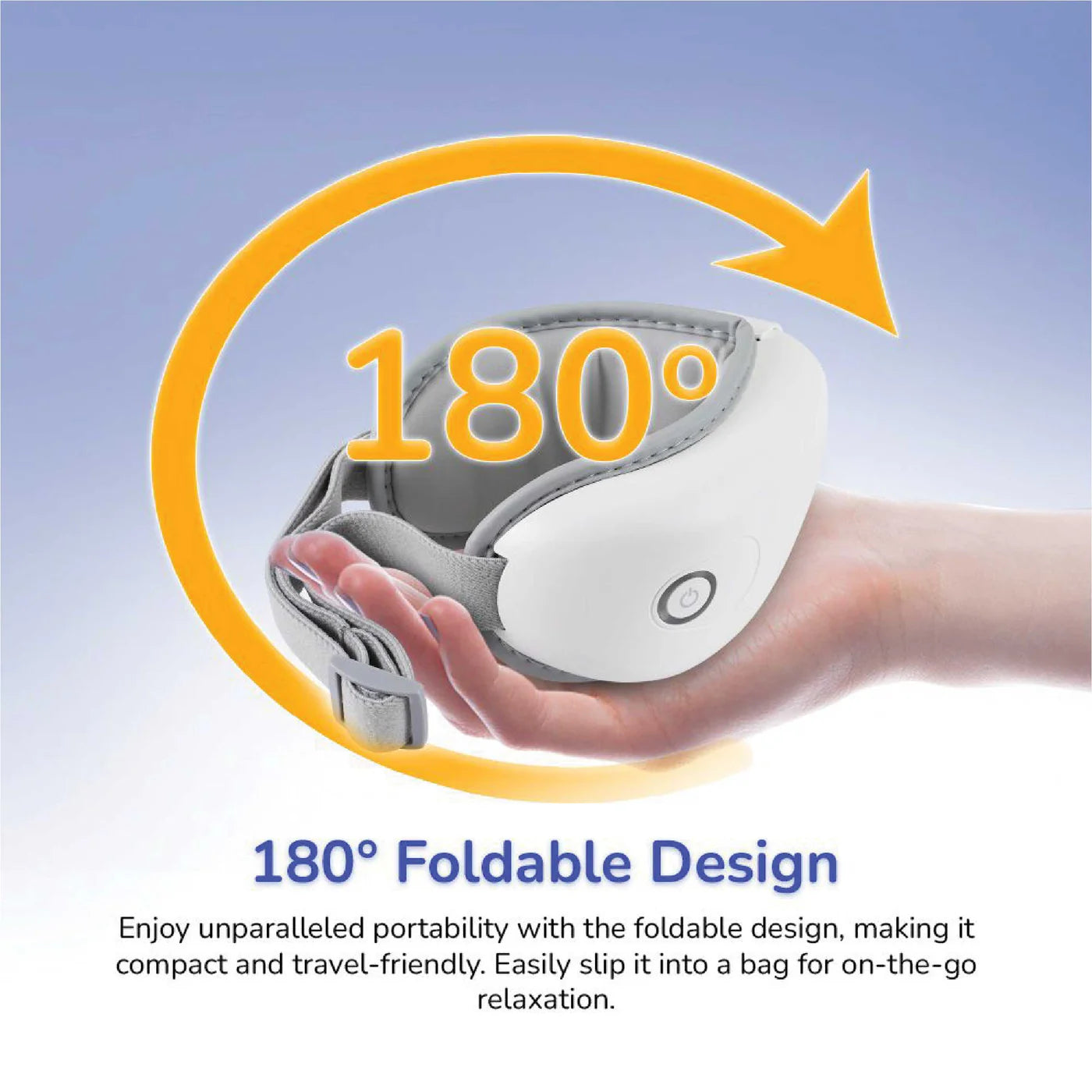 I-Vizz+ Eye Massager | 5 Modes | Air Pressure, Vibration & Heat | Music Therapy | 180° Foldable | Type-C | Eye Fatigue Relief