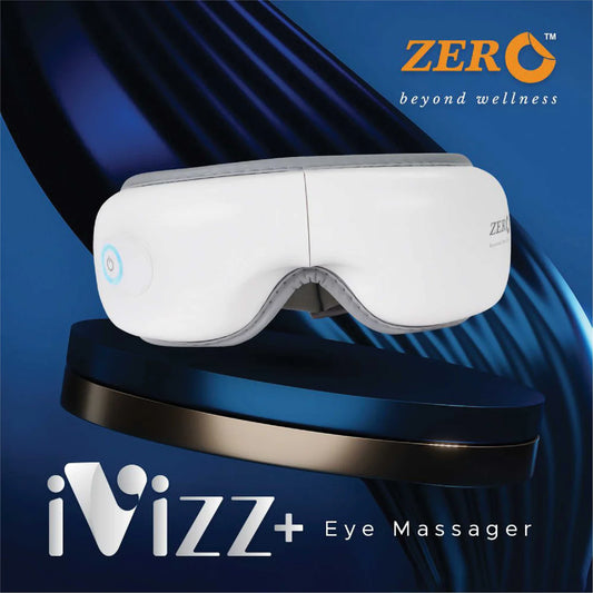 I-Vizz+ Eye Massager | 5 Modes | Air Pressure, Vibration & Heat | Music Therapy | 180° Foldable | Type-C | Eye Fatigue Relief