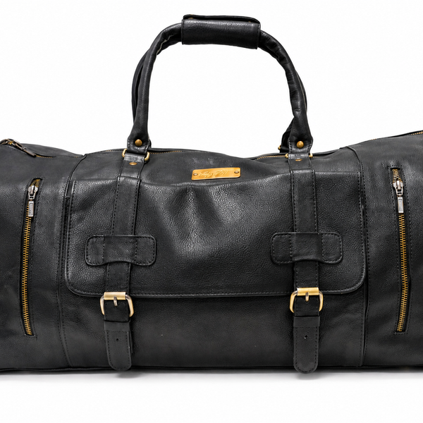 MyPT Leather Travel Duffel Bag | Premium Gym, Travel & Weekender Bag