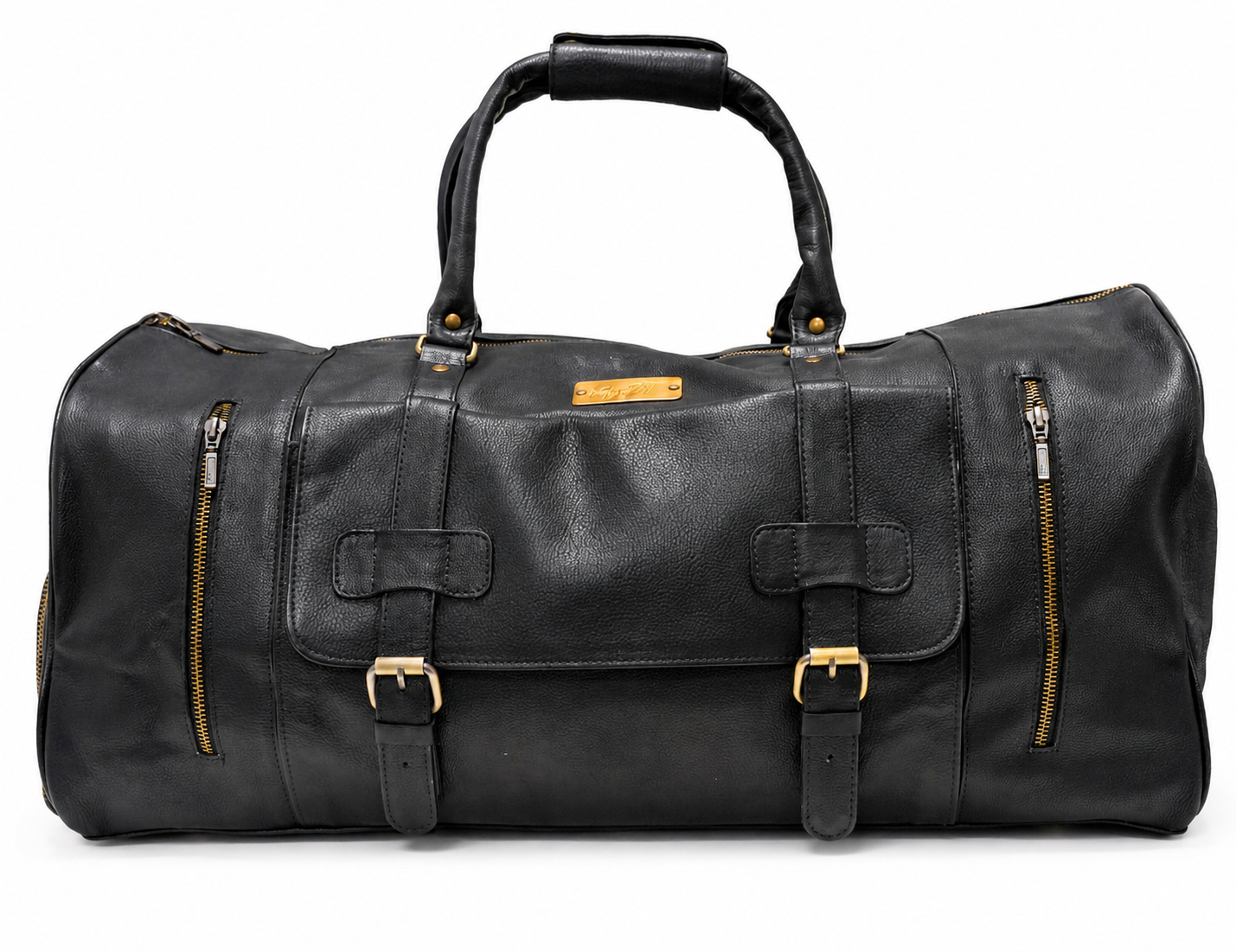 MyPT Leather Travel Duffel Bag | Premium Gym, Travel & Weekender Bag