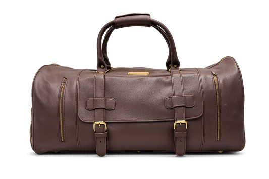 MyPT Leather Travel Duffel Bag | Premium Gym, Travel & Weekender Bag