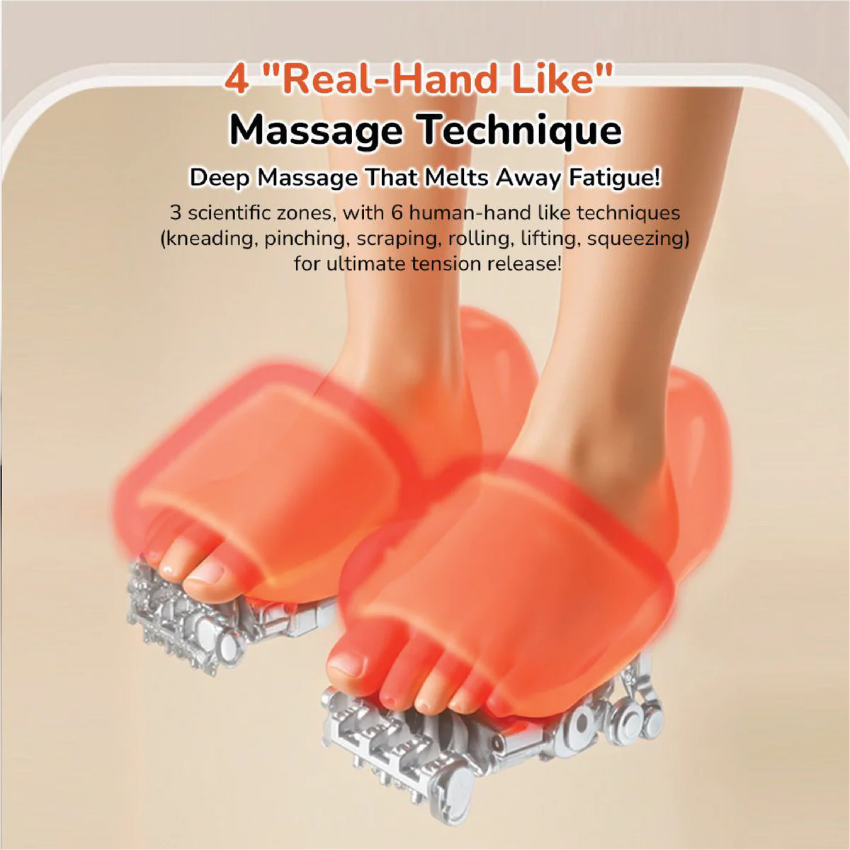 Midnight Foot Massager - Air Compression, Heat, 3 Modes, 9 Levels - Foot Fatigue & Circulation Relief