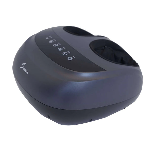 Sereno Midnight Foot Massager with Heat & Air Compression – 9 Intensity Levels, Auto Modes Foot Therapy