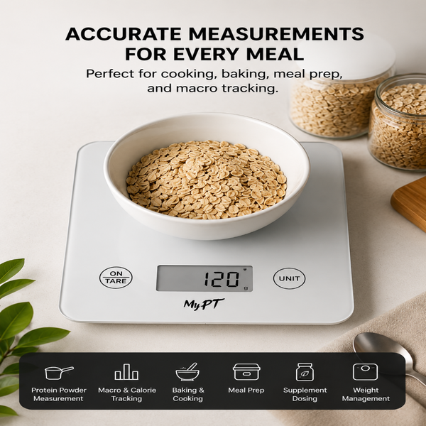MyPT Smart Nutrition Kitchen Scale | White