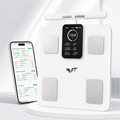 MyPT Smart Body Composition Scale | 8-Electrode | 43 Body Metrics | White