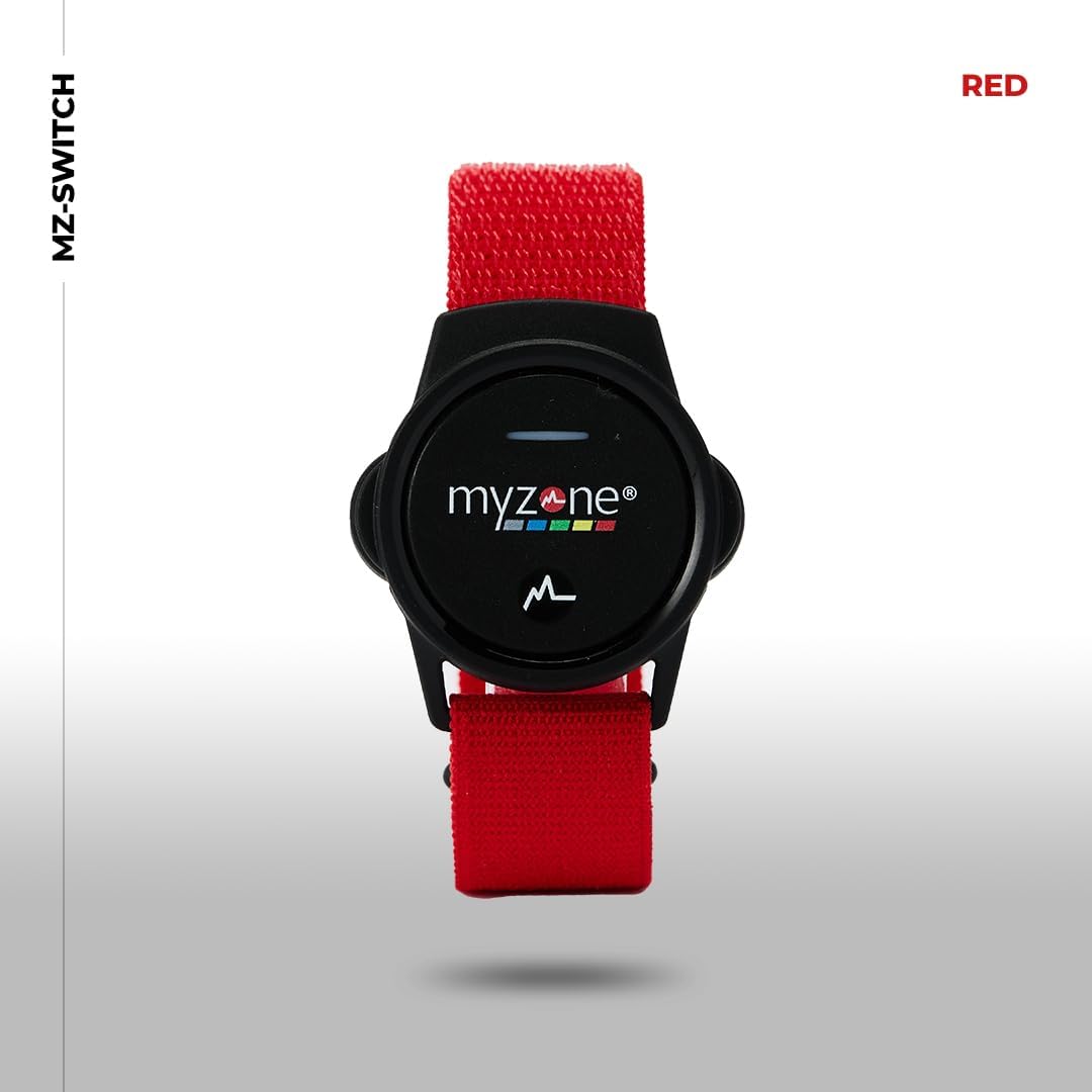 MYZONE MZ Switch Heart Rate Monitor | Chest, Arm & Wrist Wear | Built-in Memory | 6-Month Battery | Waterproof | Gym & Outdoor