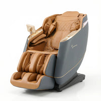 Sereno Enzonia+ Full Body Massage Chair | SL Track, 18 Airbags, Heat Therapy, Zero Gravity, Bluetooth & Wireless Charging – Brown