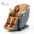 Sereno Enzonia+ Full Body Massage Chair | SL Track, 18 Airbags, Heat Therapy, Zero Gravity, Bluetooth & Wireless Charging – Brown