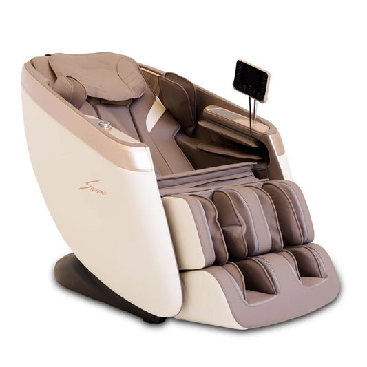 Sereno NOVA 3D Massage Chair – Full-Body SL Track Massage | AI Voice Control | 18 Auto Programs | Zero Gravity | Heat Therapy | Bluetooth | Beige