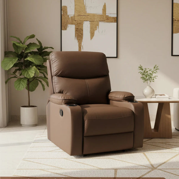 Sereno First Class Recliner Sofa with Massage – 8-Zone Massage Chair | 20 Modes | Heat Therapy | 110°–160° Reclining | Remote Control | Beige