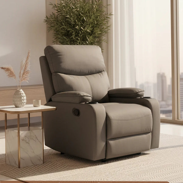 Sereno First Class Recliner Sofa with Massage – 8-Zone Massage Chair | 20 Modes | Heat Therapy | 110°–160° Reclining | Remote Control | Beige