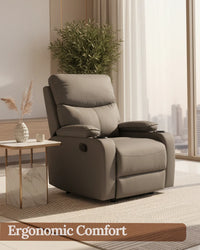 Sereno First Class Recliner Sofa with Massage – 8-Zone Massage Chair | 20 Modes | Heat Therapy | 110°–160° Reclining | Remote Control | Grey