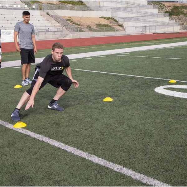 SKLZ Agility Cones Set of 20 | 2 Inch High Visibility | 4 Colors | Speed & Agility Training Drills
