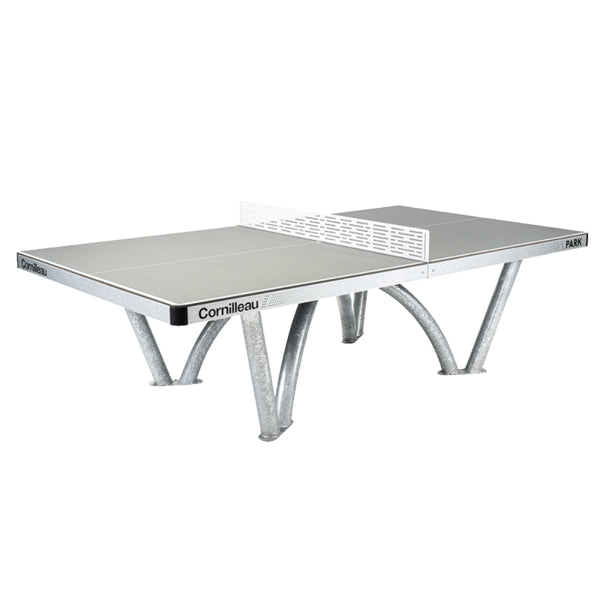 Cornilleau Park Outdoor Table Tennis Table - All-Weather, Foldable, Professional Play - Grey