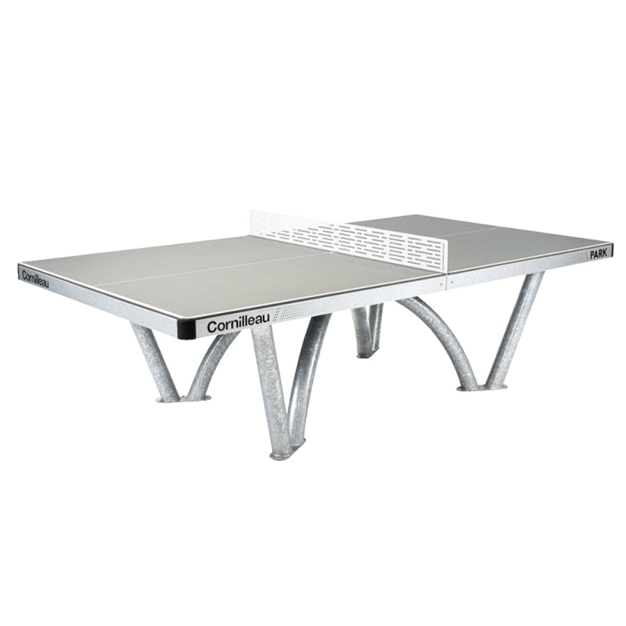 Cornilleau Park Outdoor Table Tennis Table - All-Weather, Foldable, Professional Play - Grey