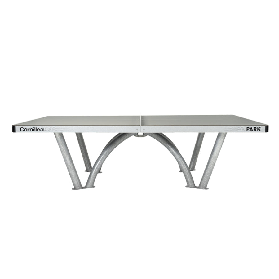 Cornilleau Park Outdoor Table Tennis Table - All-Weather, Foldable, Professional Play - Grey
