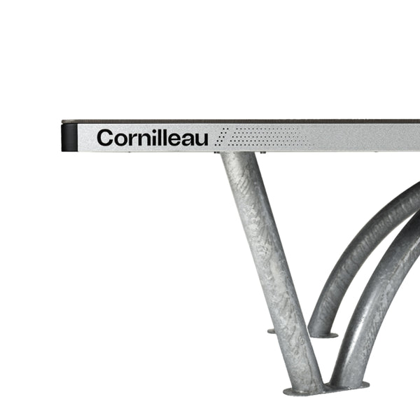 Cornilleau Park Outdoor Table Tennis Table - All-Weather, Foldable, Professional Play - Grey