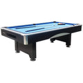 Toronto GP020 Billiard Table | Blue Velvet Cloth | Chrome Corners | 8FT