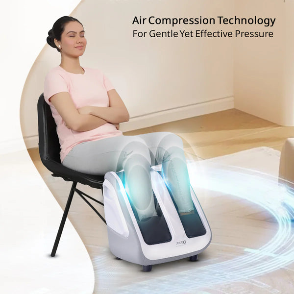 Xenso Foot & Calf Massager | Air Compression, Rolling Massage, Heat Therapy & 3 Modes – Home Wellness Device