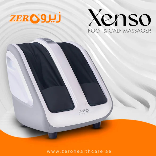 Xenso Foot & Calf Massager | Air Compression, Rolling Massage, Heat Therapy & 3 Modes – Home Wellness Device