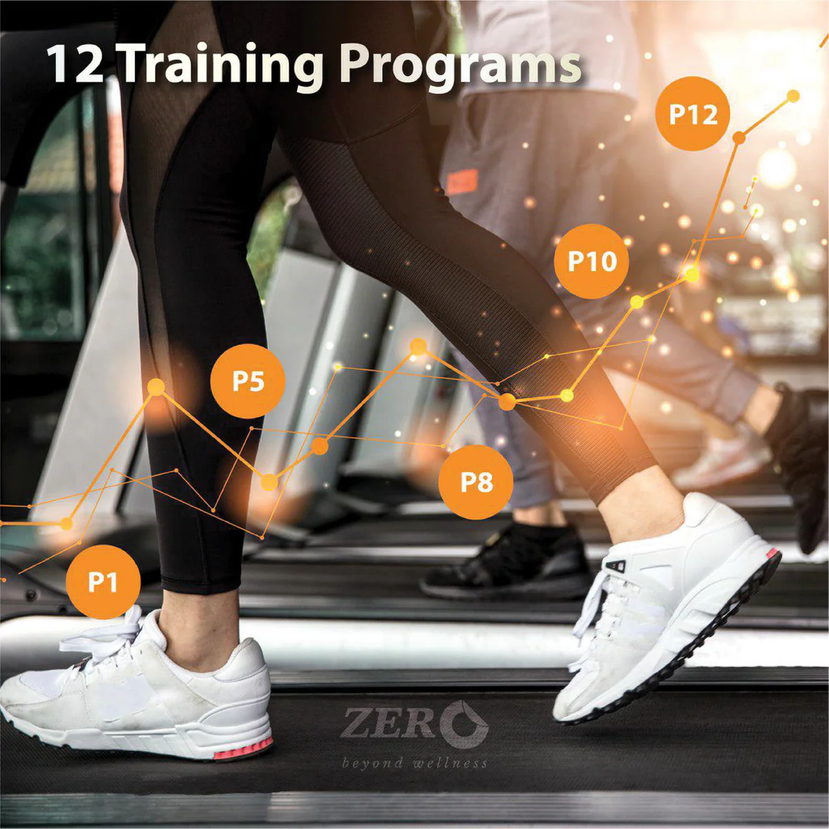 ZERO ZTR-15 Foldable Treadmill | 1.5HP Turbo Motor, 1–14 km/h Speed, 12 Auto Programs, Heart Rate Monitor & Built-in MP3 Speaker for Home Gym